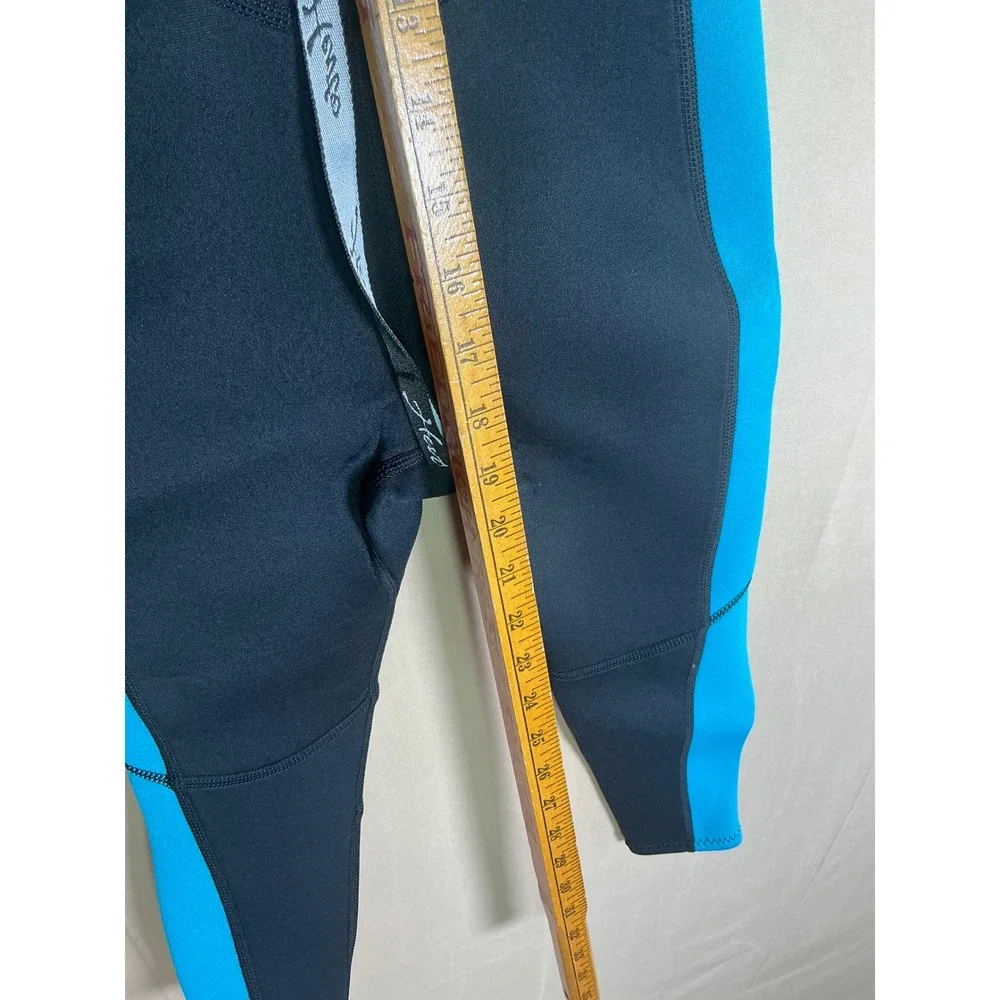 Hevto KidsWetsuit 3/2mm Neoprene Full Body ScubaDiving Surfing Blue Black Size 5